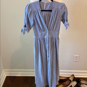 Free People love of my life midi dress, blue